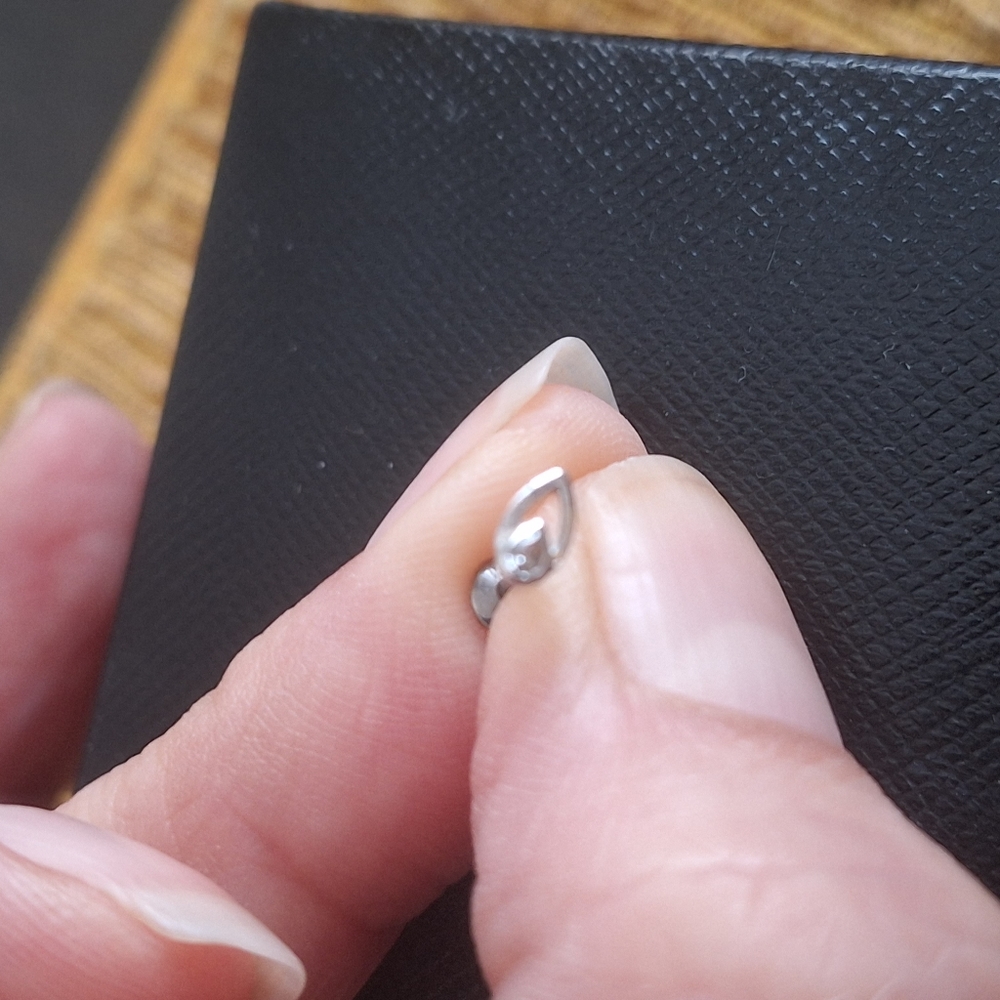 Highest Quality Titanium Lotus Stud Flat Back - image 5